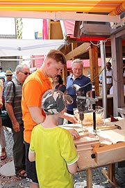Das Handwerkerdorf auf dem Odeonsplatz beim Stadtgründungsfest 2019 (©Foto: Martin Schmitz)